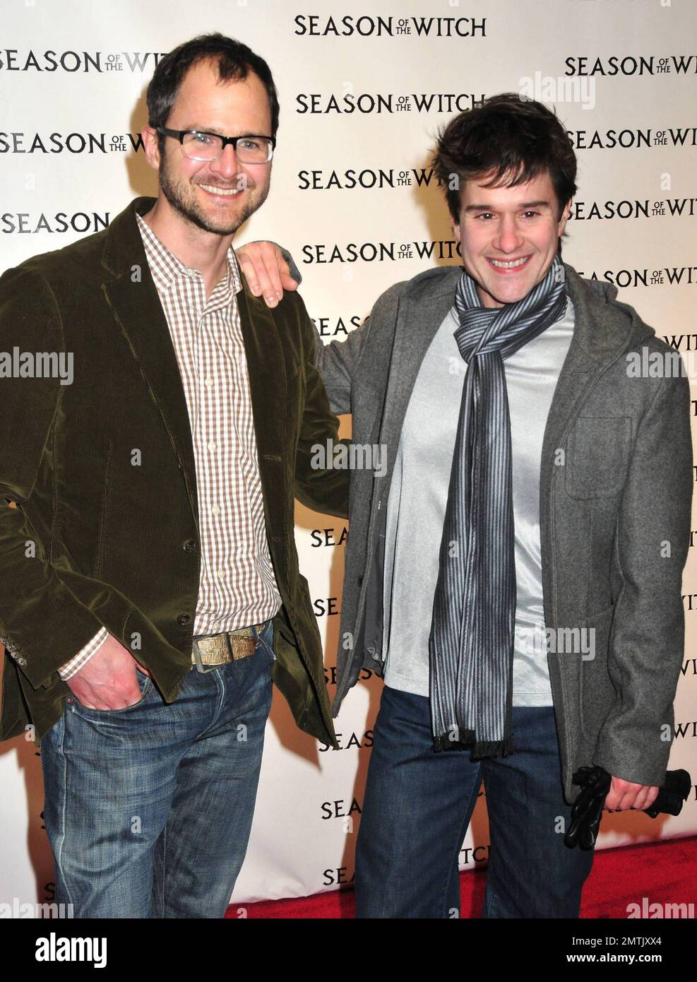 Josh KilmerPurcell and Brent Ridge pose for photographers on the red