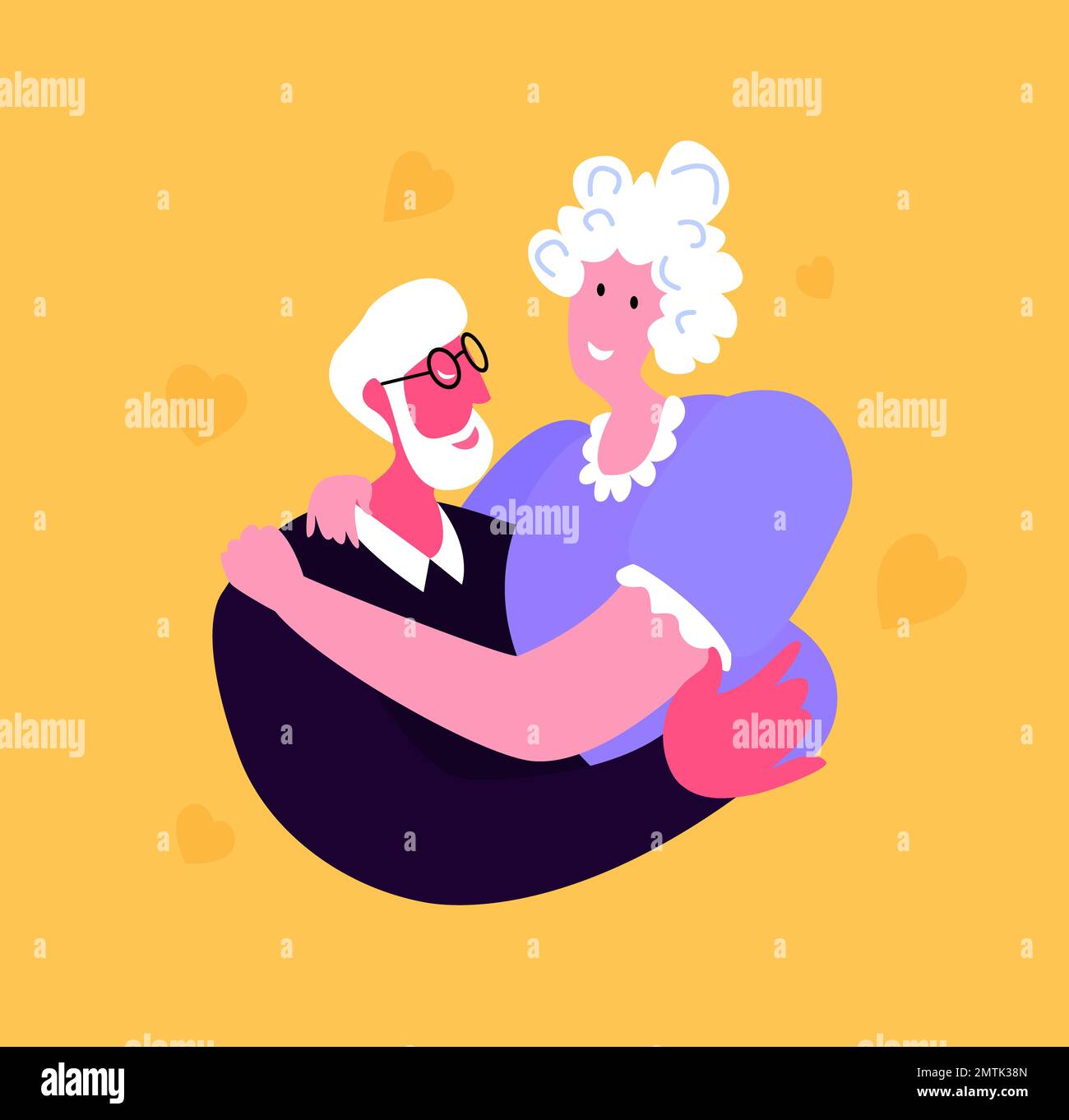 Senior Married Couple Hugging, Elderly People Active Lifestyle,Old Man and Woman in Loving