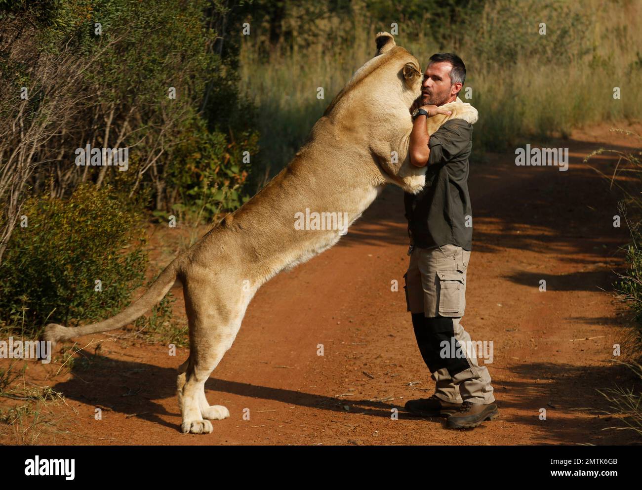 In this photo taken on Wednesday, March 15, 2017, Kevin Richardson,  popularly known as the \, image size:1300x992