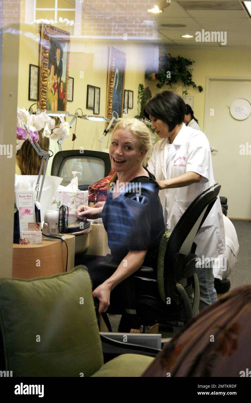 Shannon Tweed and daughter Sophie go out to get pampered at a Beverly ...