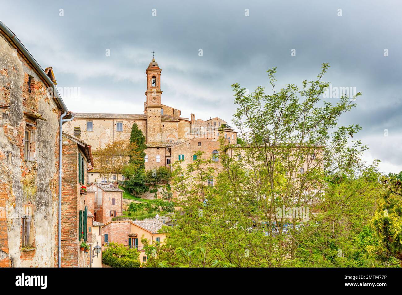 Italy Old Rural House tree houses trees sky village picturesque town green hi-res stock ...