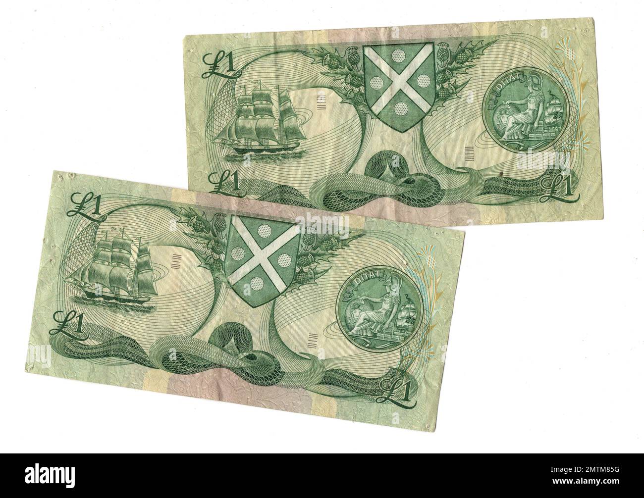 Vintage banknotes from Scotland Stock Photo - Alamy