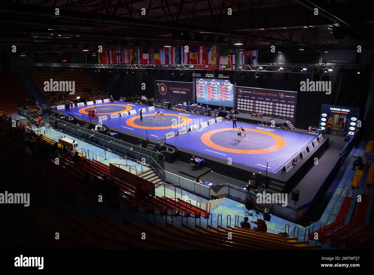 ZAGREB, CROATIA FEBRUARY 01 A general view during the Wrestling 2023