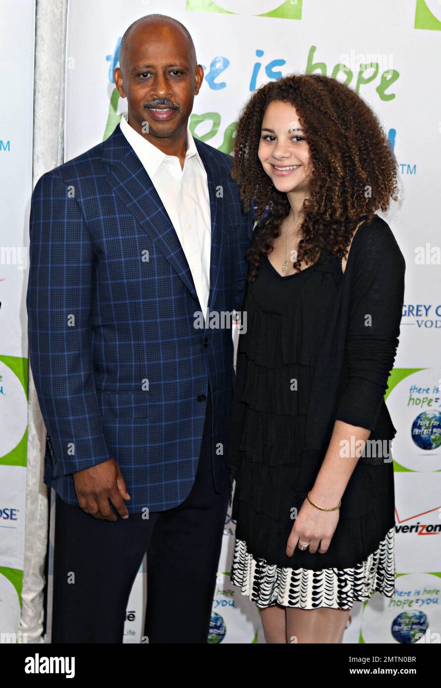 Ruben Santiago-Hudson and Lily Santiago arrive at the 2011 Jenesse