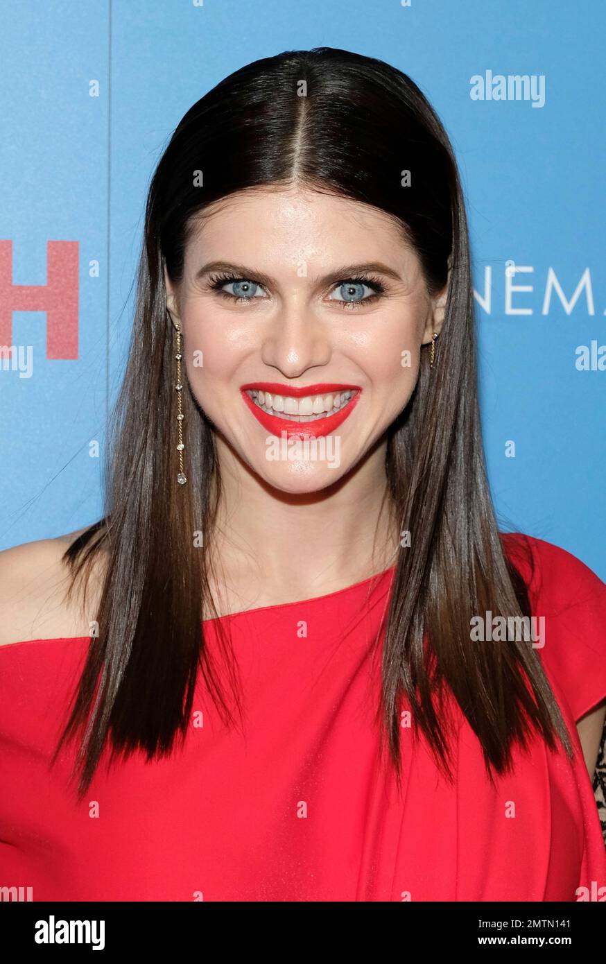 Alexandra Daddario attends a "Baywatch" screening, hosted by The Cinema