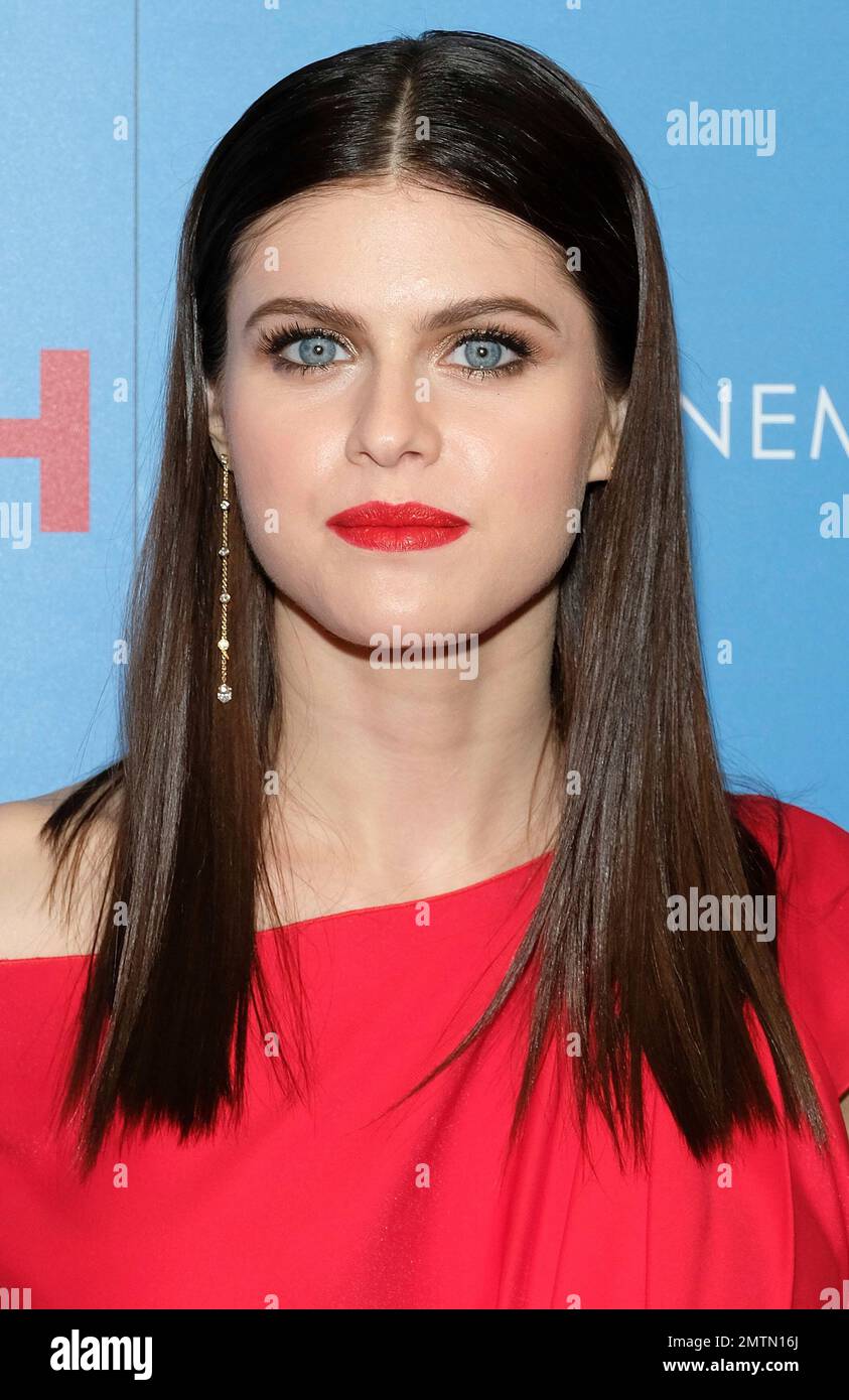 Alexandra Daddario attends a "Baywatch" screening, hosted by The Cinema