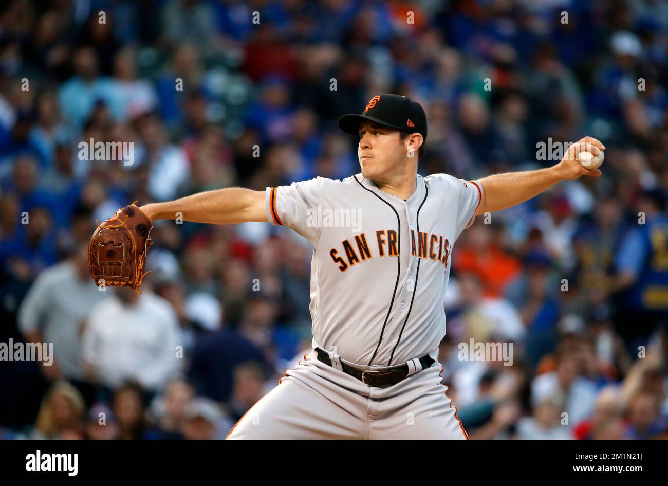 San Francisco Giants Starting Pitcher Ty Blach Delivers During The ...