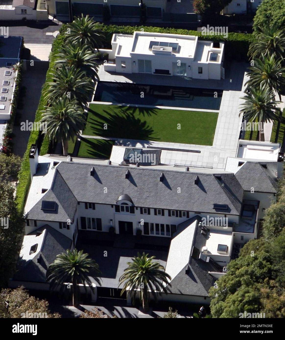 EXCLUSIVE!! It looks as though Simon Cowell has finally completed his dream  home. The project has been ongoing since he purchased the property for $8  million in September 2004. Originally a six-bedroom