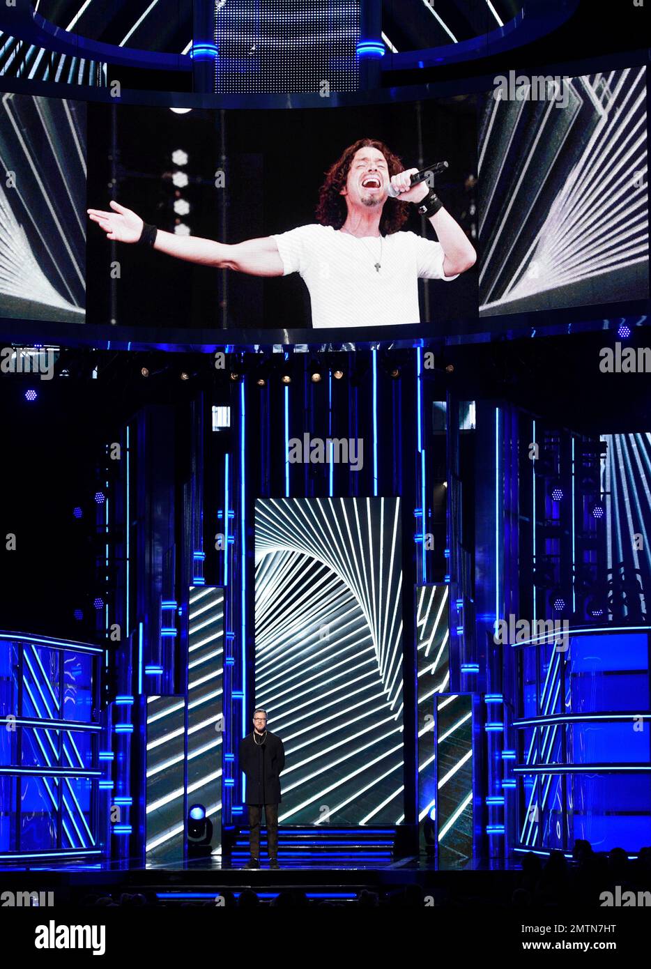 Dan Reynolds, of Imagine Dragons, presents a tribute to Chris Cornell