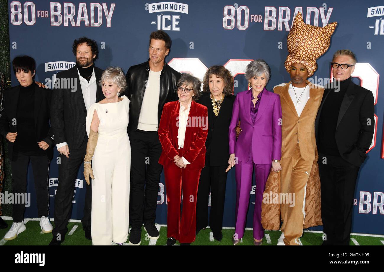 Los Angeles, USA. 31st Jan, 2023. (L-R) Tom Brady, Jane Fonda and