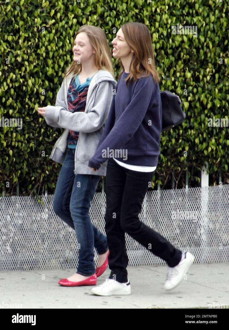 Exclusive!! Academy Award-winning screenwriter, actress and director Sofia  Coppola heads out for a stroll with a young friend in West Hollywood, CA.  6/10/09 Stock Photo - Alamy