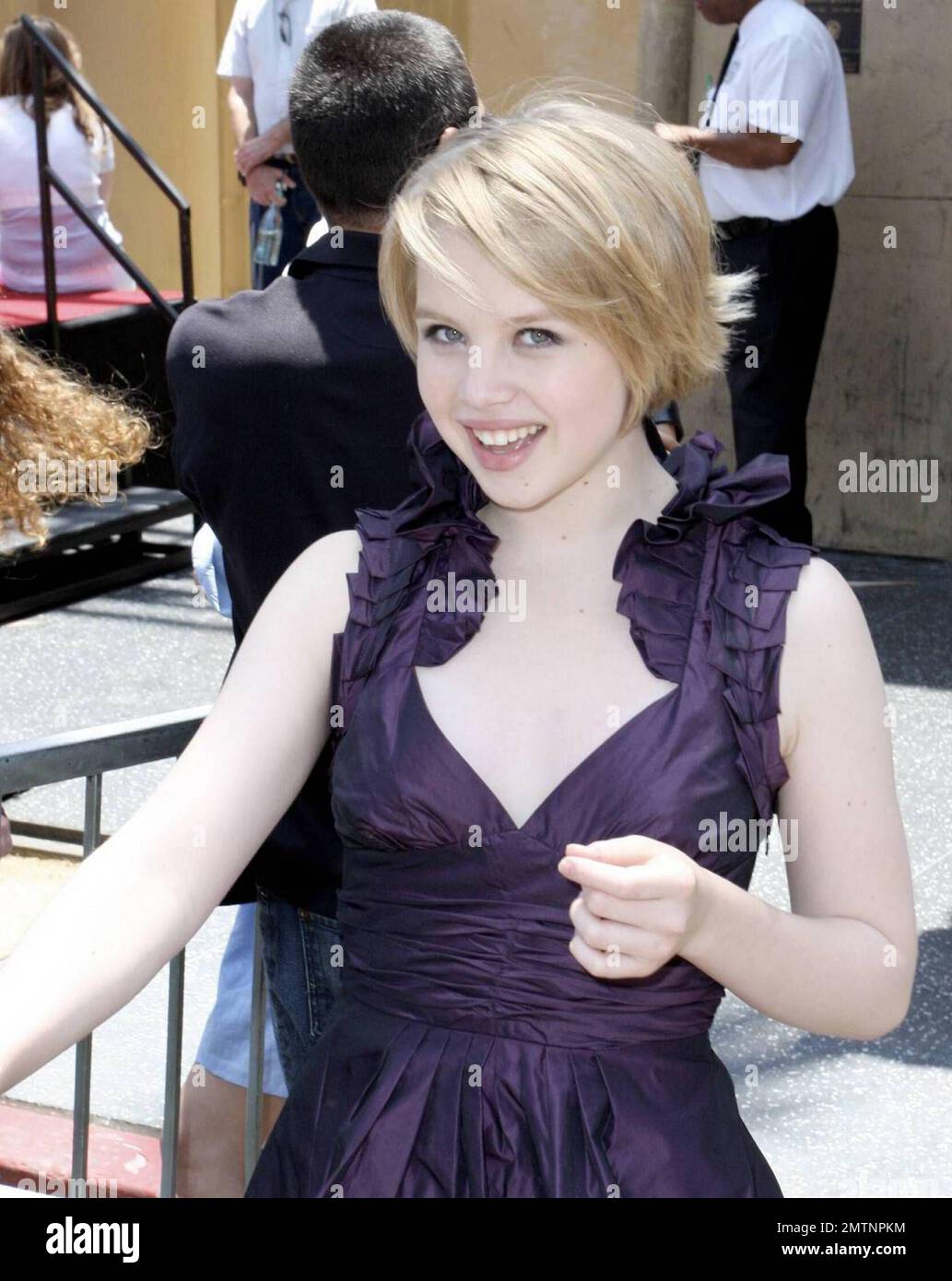"My Sisters Keeper" and "Medium" star Sofia Vassilieva looks stunning and is all smiles as she attends Cameron Diaz's Walk of Fame Star ceremony in Los Angeles, CA. 6/22/09. Stock Photo