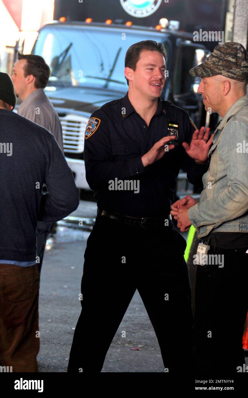 Channing Tatum and James Ransone film scenes for their new movie "Son(01)