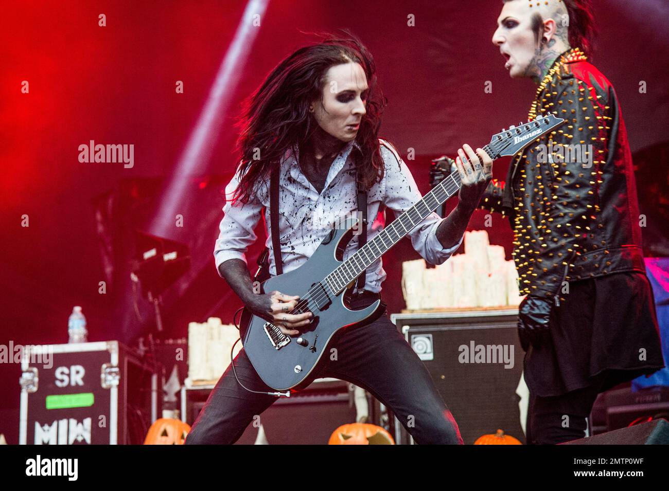 Ricky Olson of Motionless in White performs at Rock On The Range Music ...