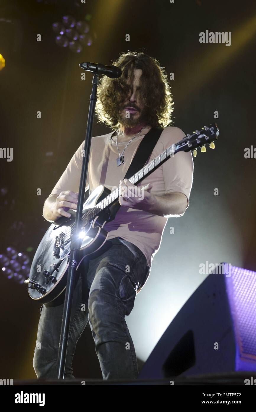 Chris Cornell performs live with Soundgarden at Big Day Out. Sydney, Australia. 26th January 2012. Stock Photo