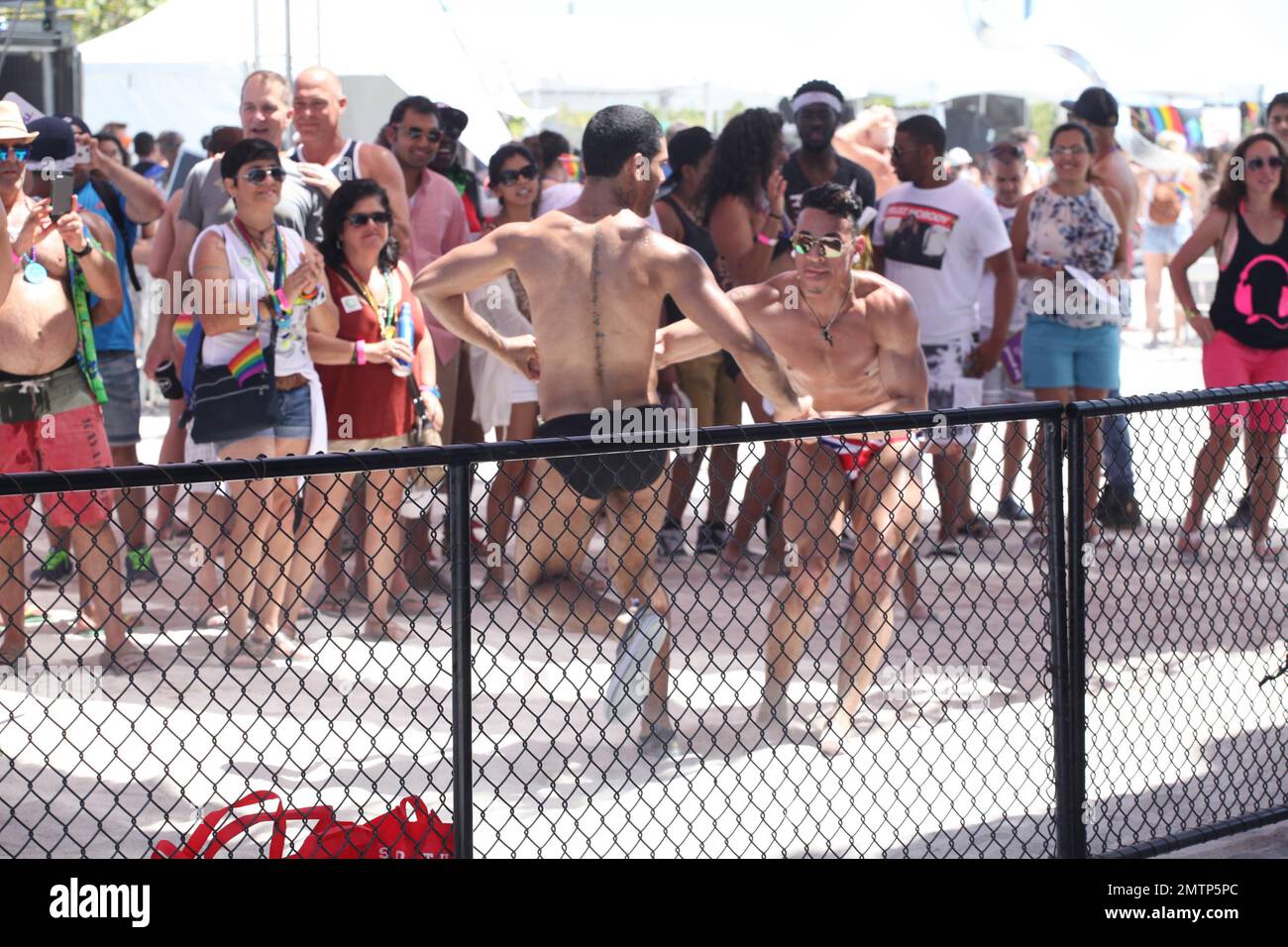 Mario Lopez is seen at the South Beach Gay Parade in Miami, FL. April 11,  2015 Stock Photo - Alamy