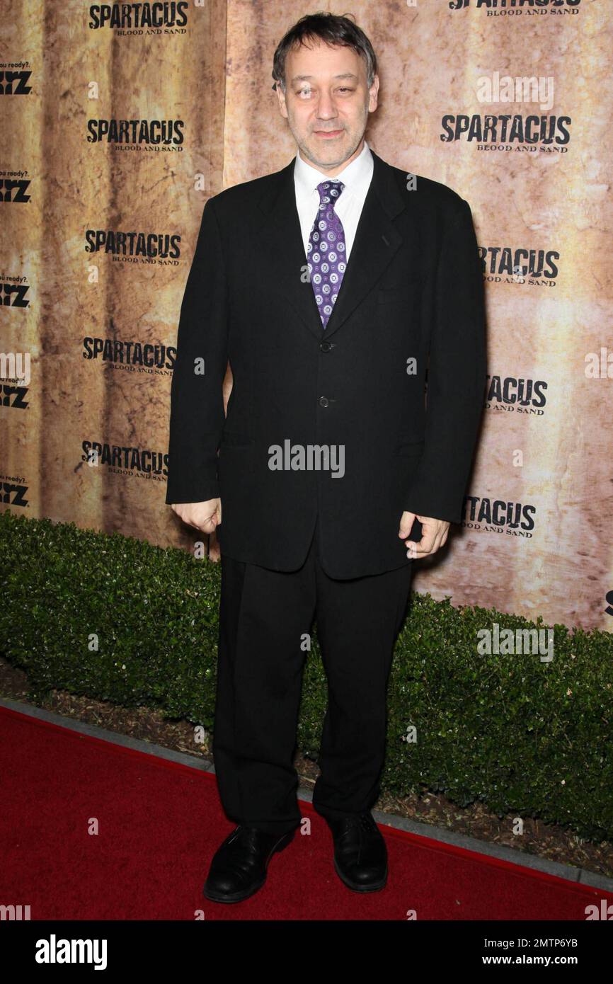 Sam Raimi arrives to the premiere of upcoming Starz series "Spartacus