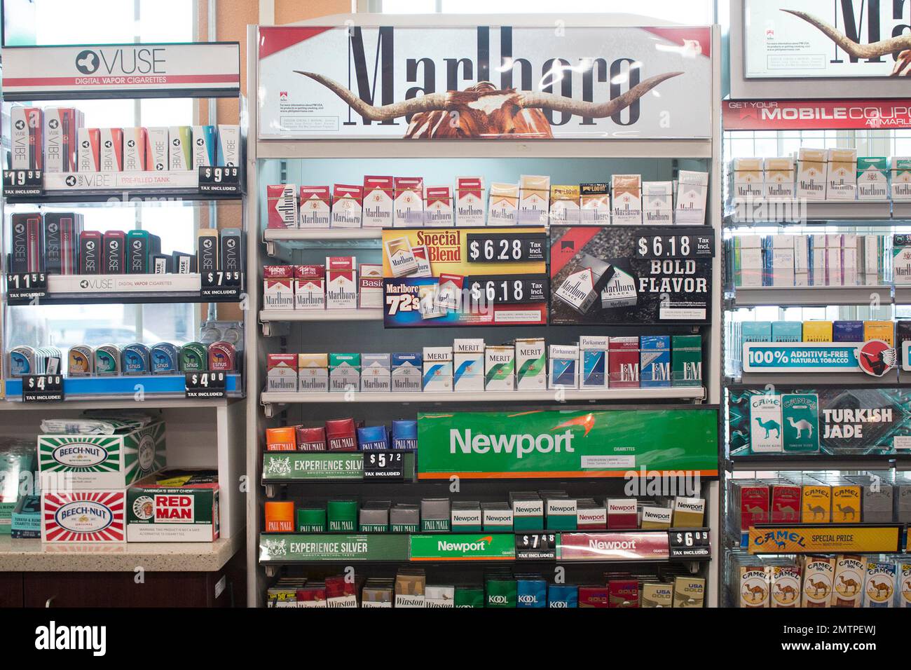 big tobacco lobbying Packs of cigarettes are offered for sale at a convenience store in Helena,  Mont., on Thursday, May 18, 2017. The nation's two largest tobacco  companies spent a combined $147,000 through the first