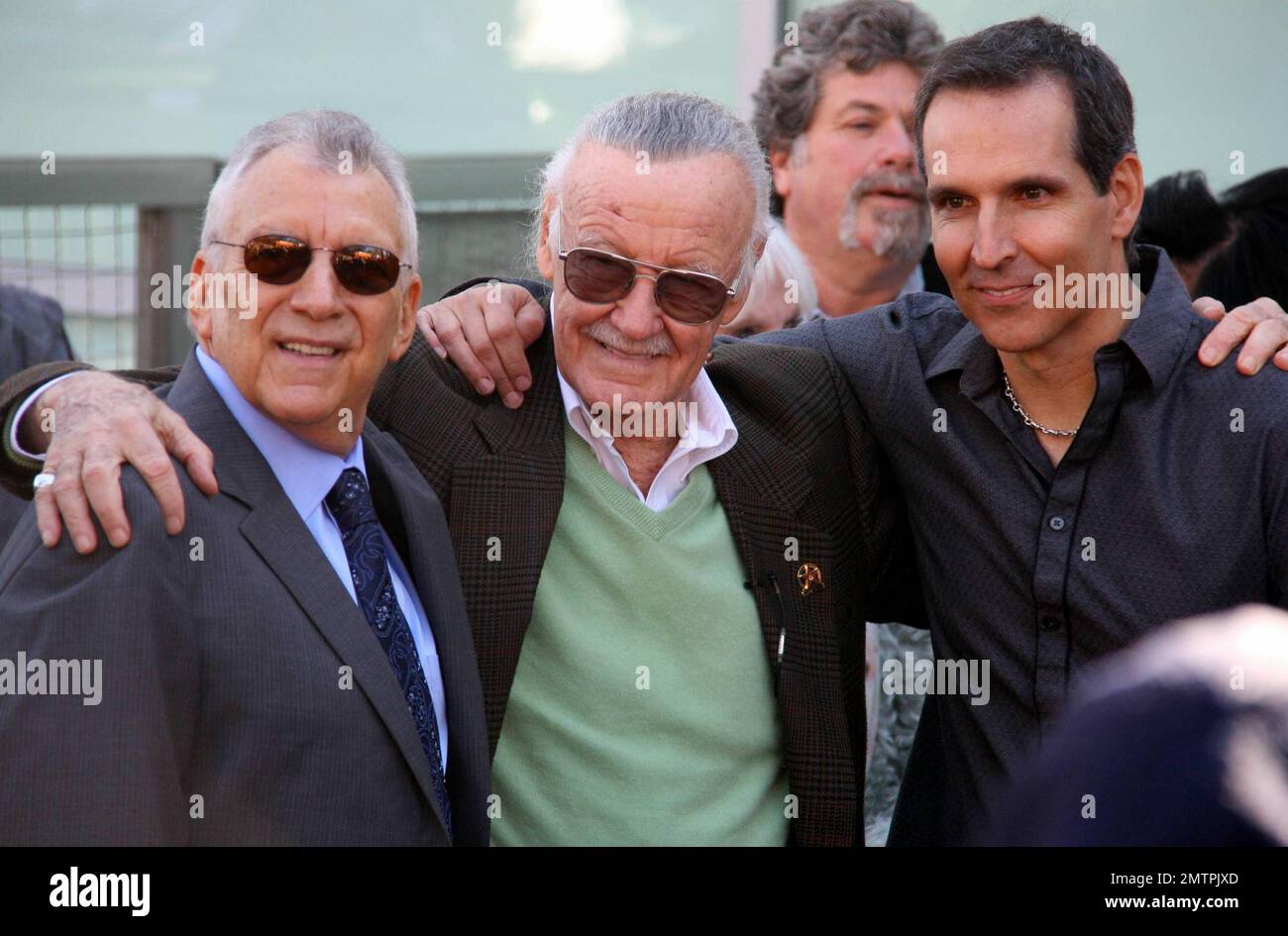 Comic book writer, actor, producer, television personality and former  president and chairman of Marvel Comics Stan Lee receives his star on the  Hollywood Walk of Fame during a ceremony in Hollywood, CA.