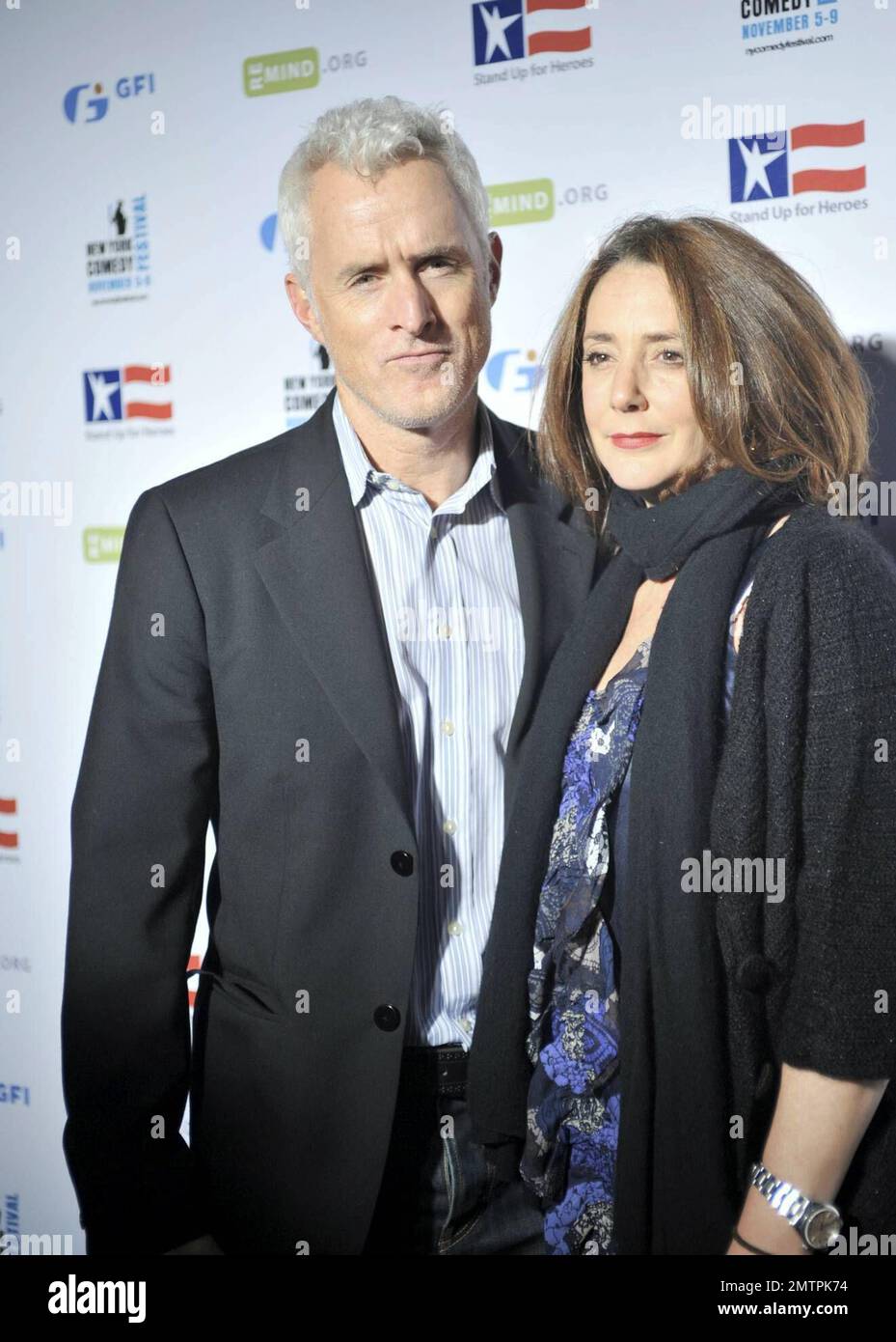 John Slattery (Mad Men) and wife Talia Balsam Attend New York Comedy Festival's Stand Up For Heroes: A Benefit for the Bob Woodruff Foundation at Town Hall. New York, NY. 11/5/08. Stock Photo