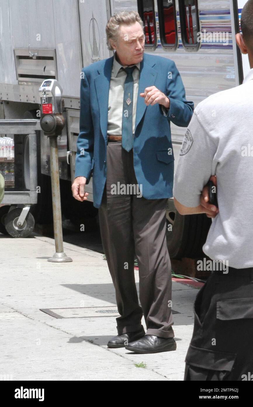 Al Pacino and Christopher Walken film scenes on the set of their new