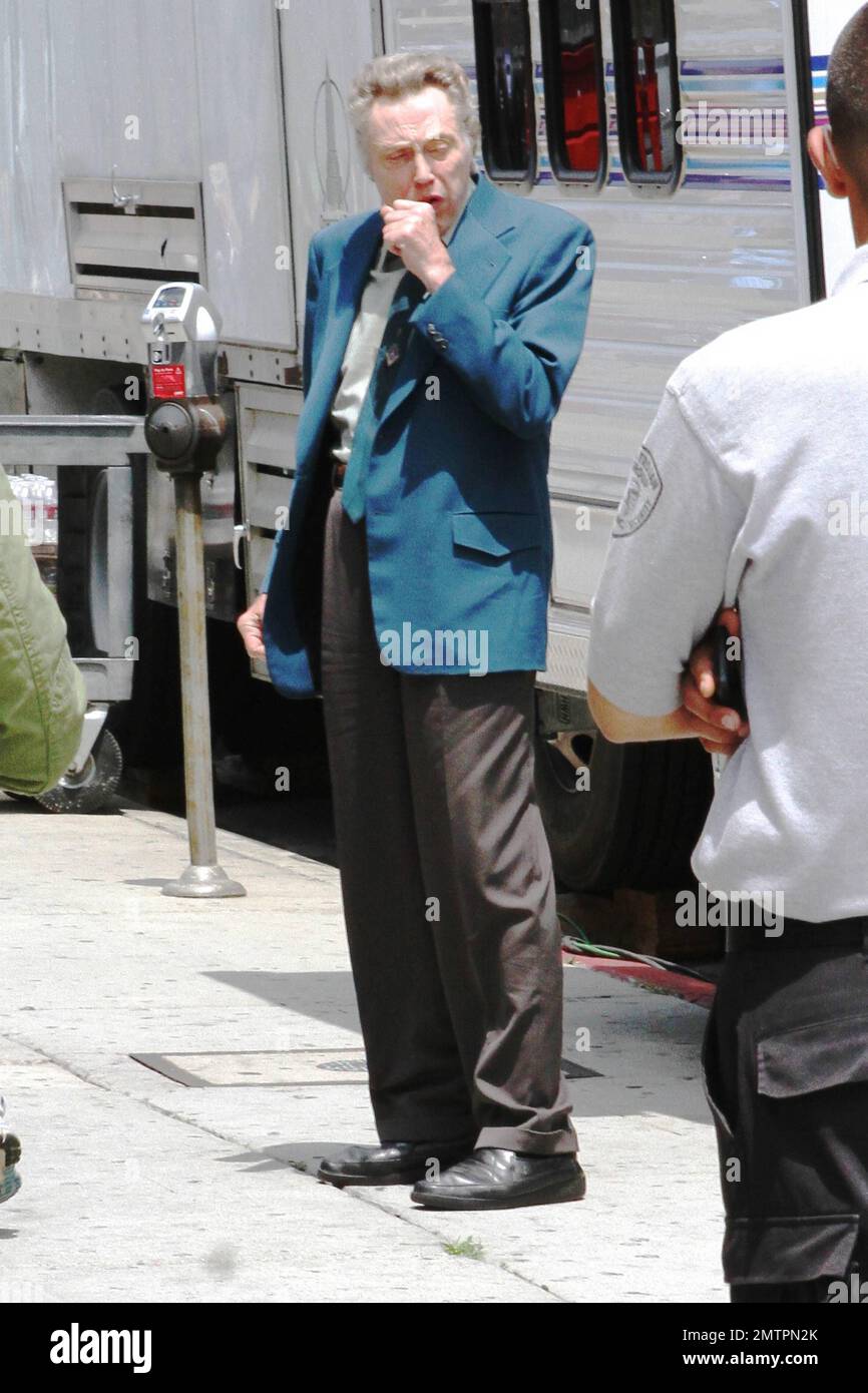 Al Pacino and Christopher Walken film scenes on the set of their new