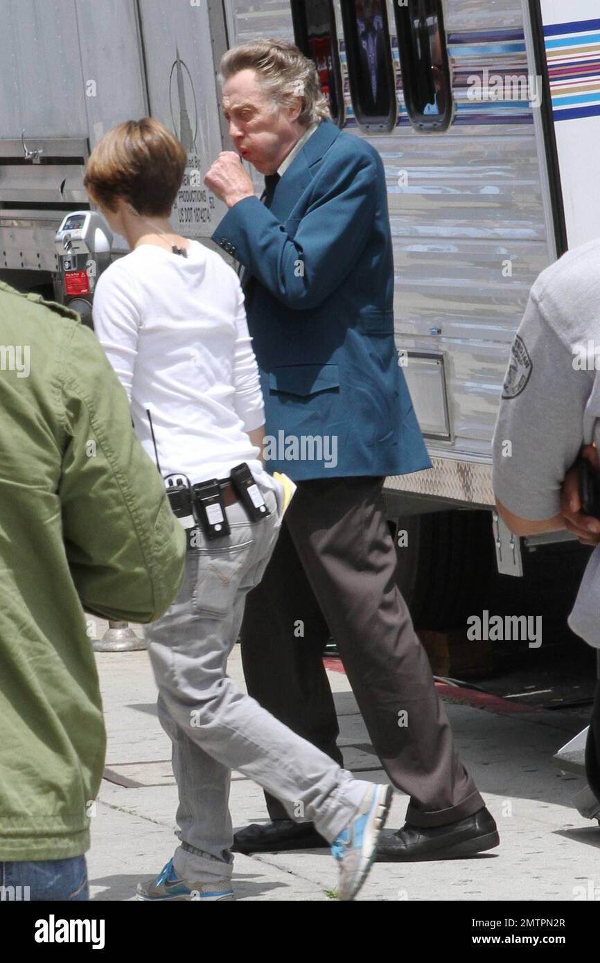 Al Pacino and Christopher Walken film scenes on the set of their new