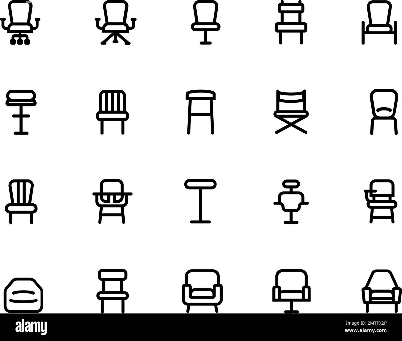 Easy chair and bed Stock Vector Images Alamy