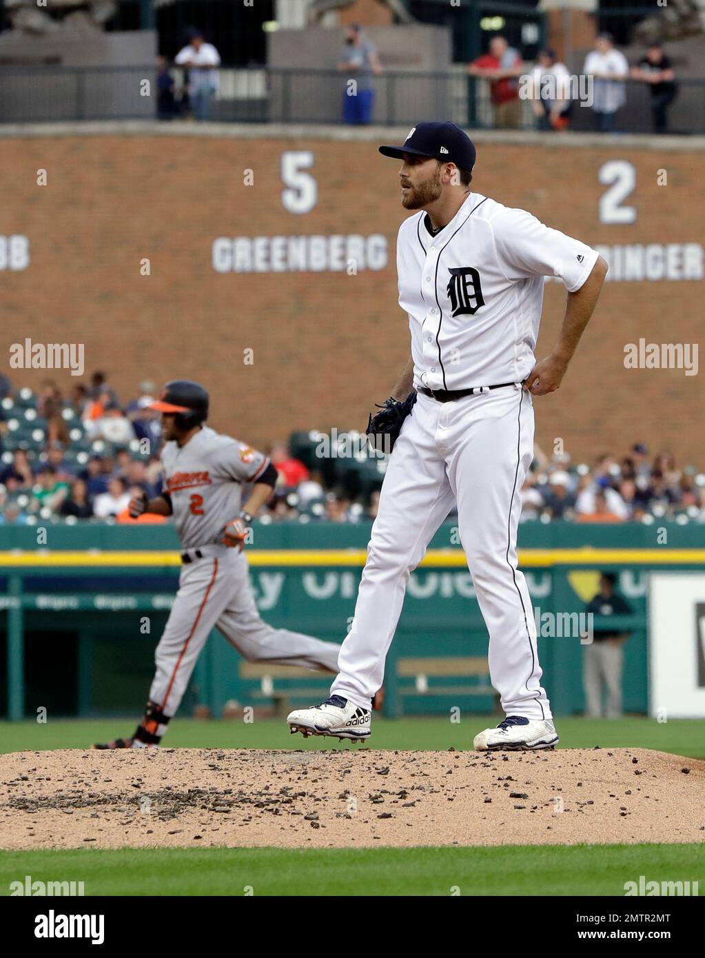 Detroit Tigers starting pitcher Matthew Boyd stands on the mound as