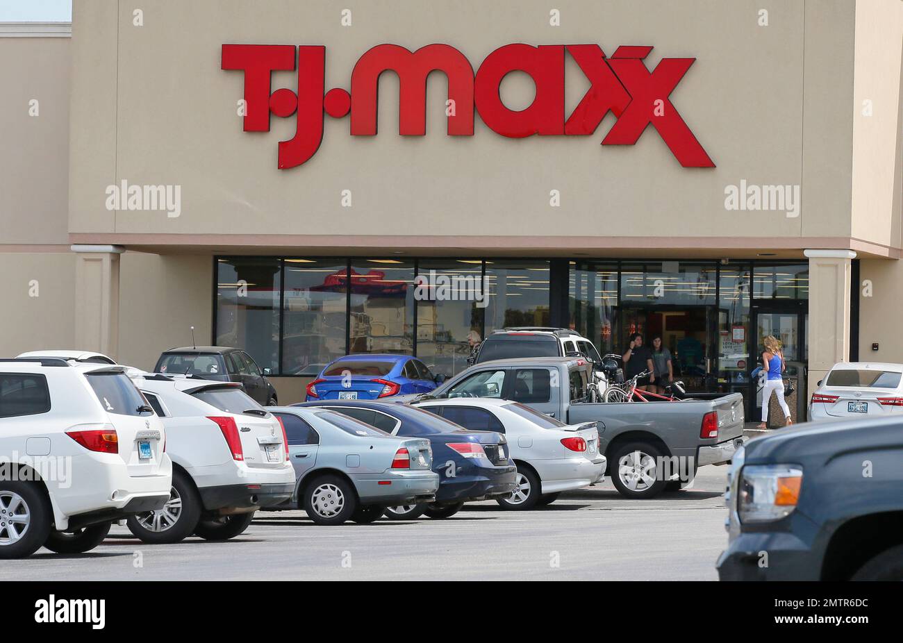 This Monday, May 15, 2017, photo shows a T.J .Maxx store in Oklahoma
