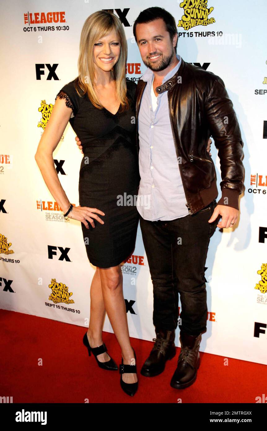 Kaitlin Olson and Rob McElhenney at FX's "It's Always Sunny In