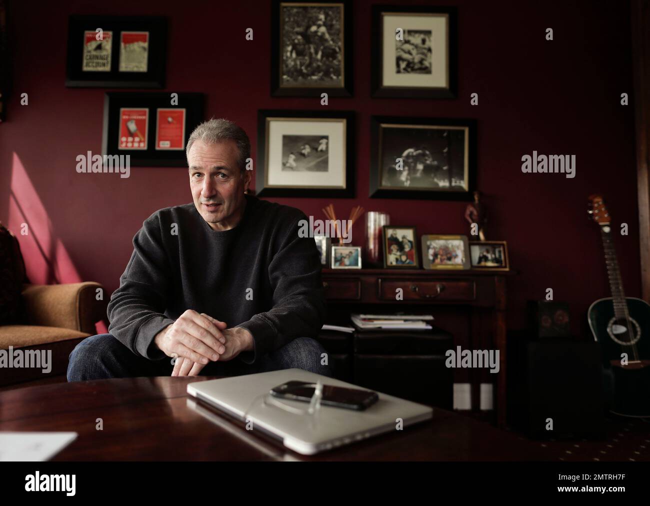 In this Wednesday, May 10, 2017 photo, Ben Lieberman sits for a