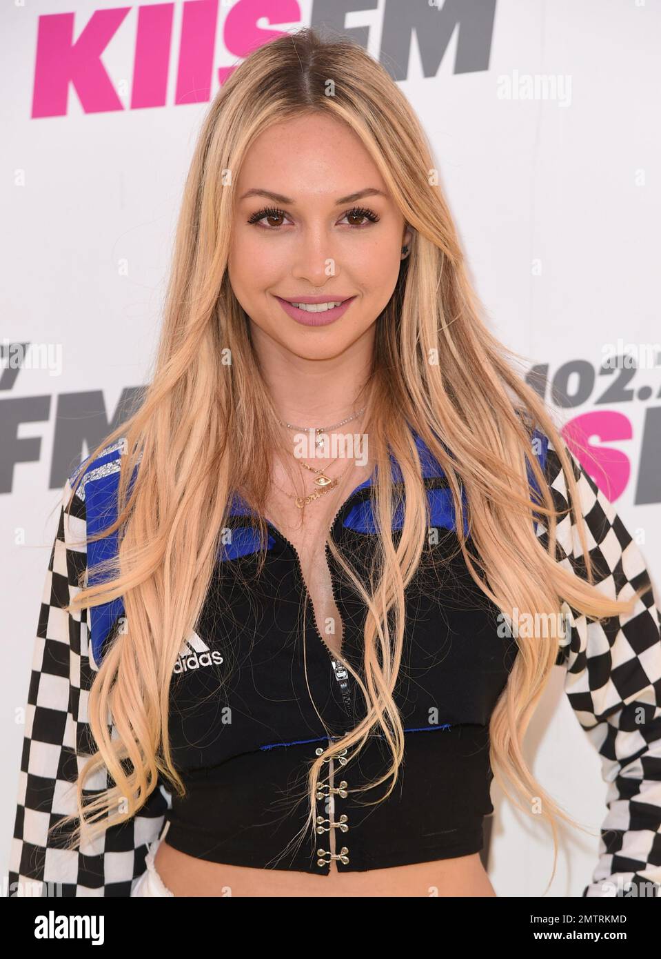 Corinne Olympios arrives at Wango Tango at StubHub Center on Saturday
