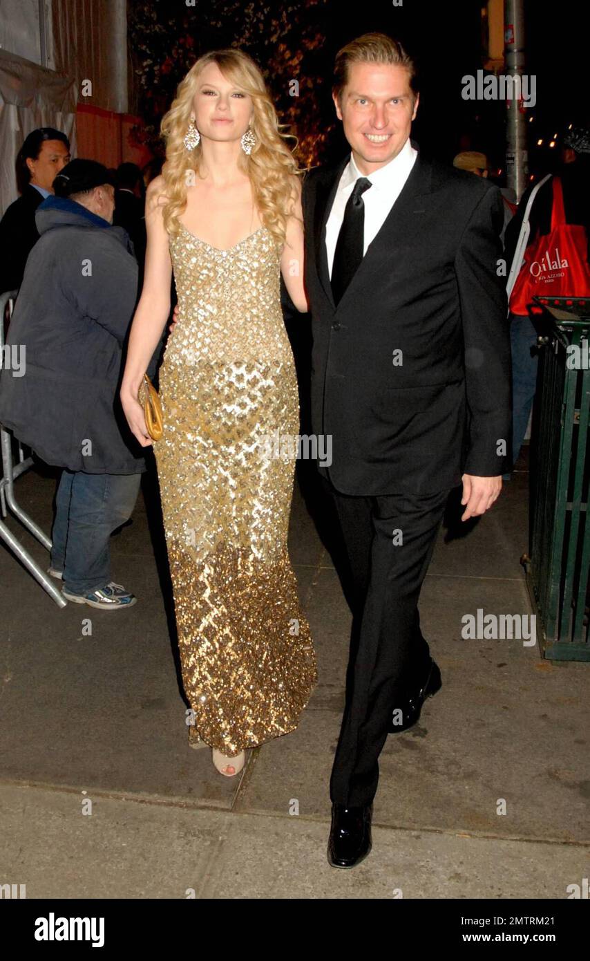 Taylor Swift and boyfriend attend the Superheroes FAshion and Fantasy