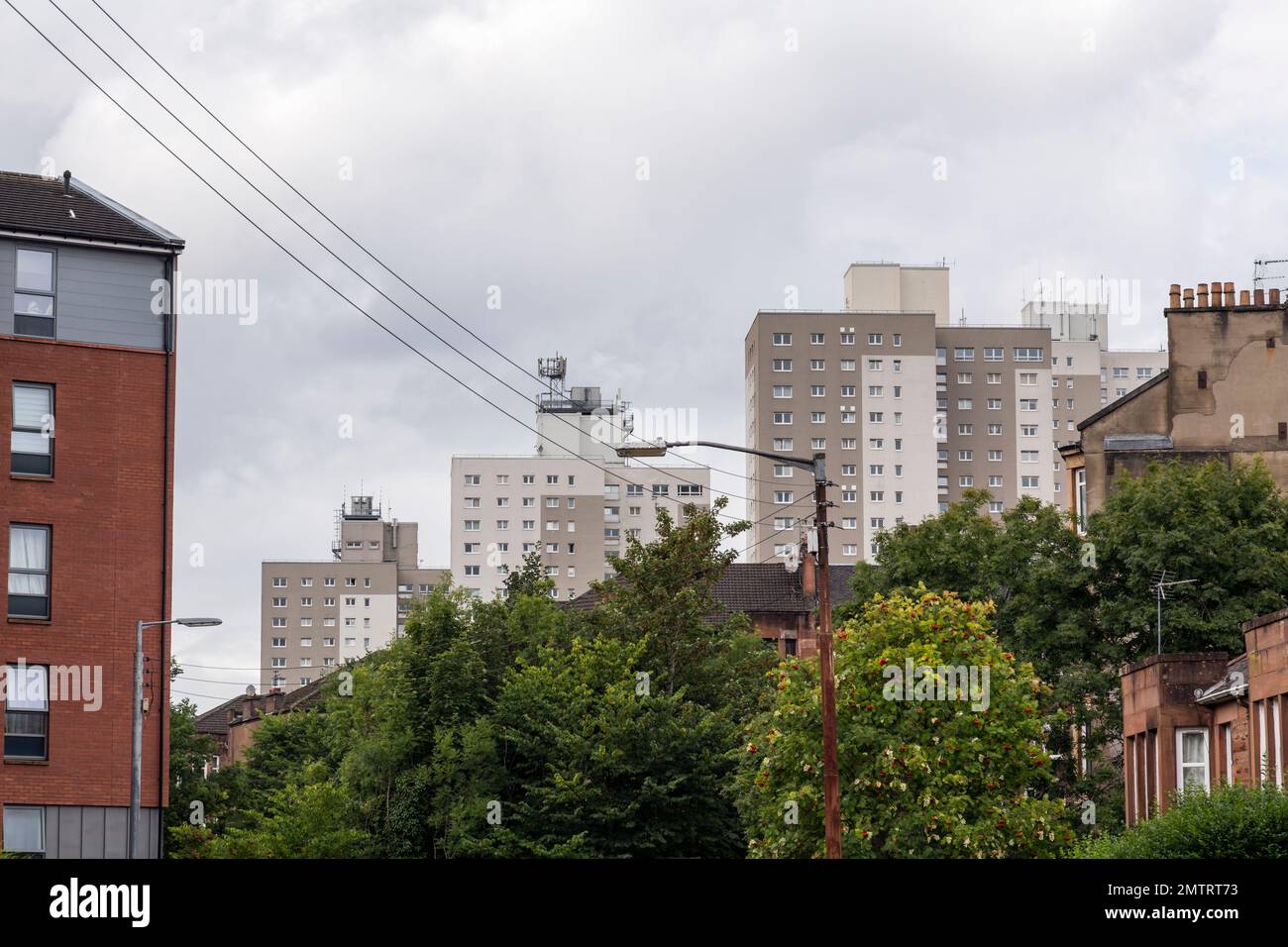 Social housing tower blocks, Shawlands, Glasgow, Scotland, UK, Europe
