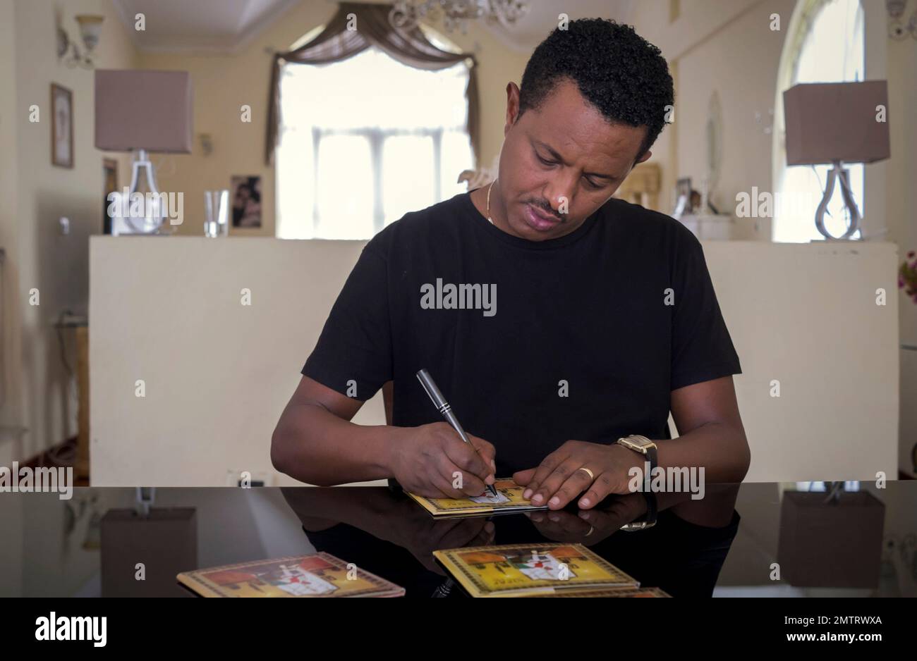 In this photo taken Tuesday May 9 2017 Teddy Afro the