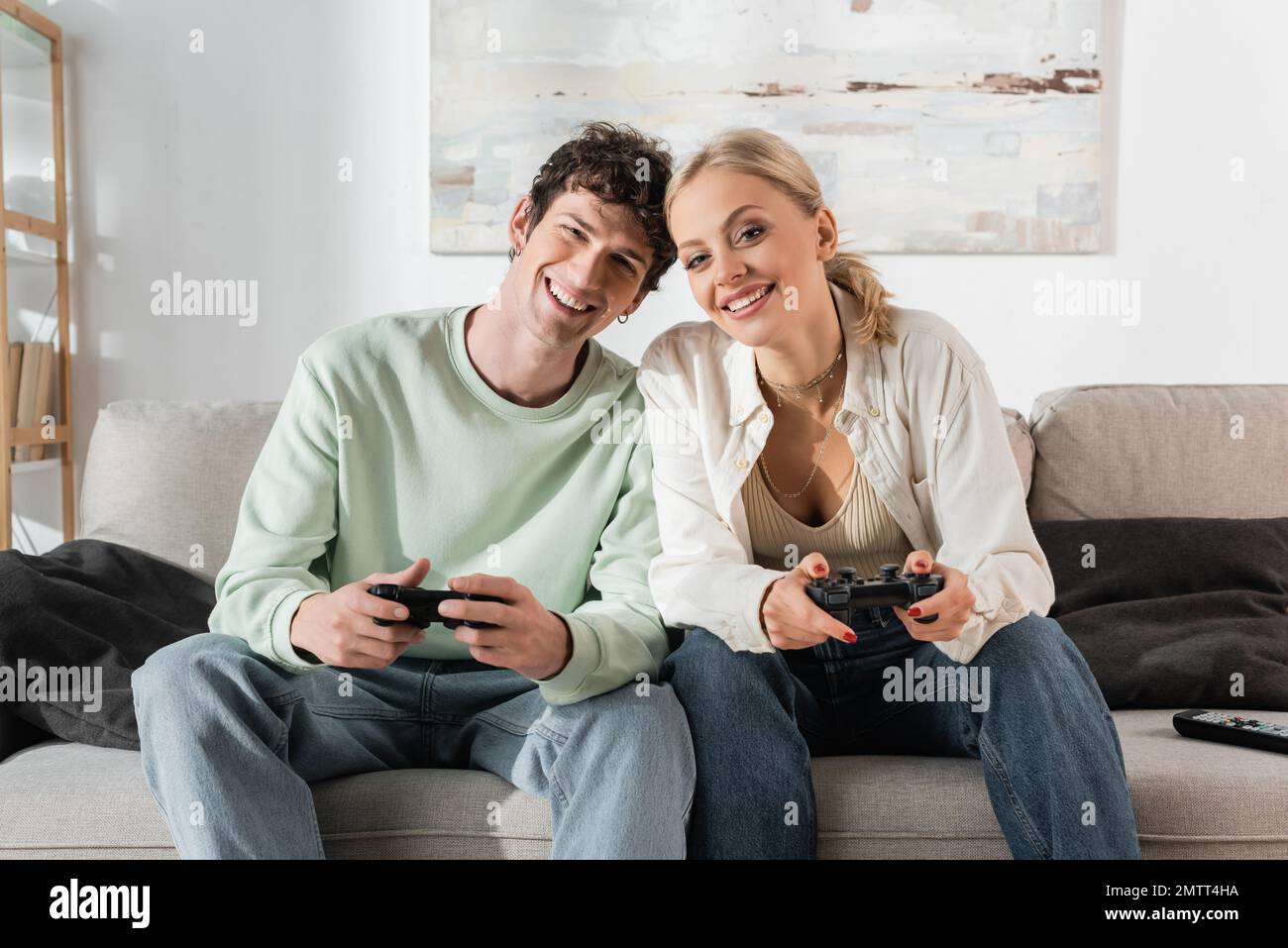 6,047 Young Couple Playing Console Games Images, Stock Photos, 3D