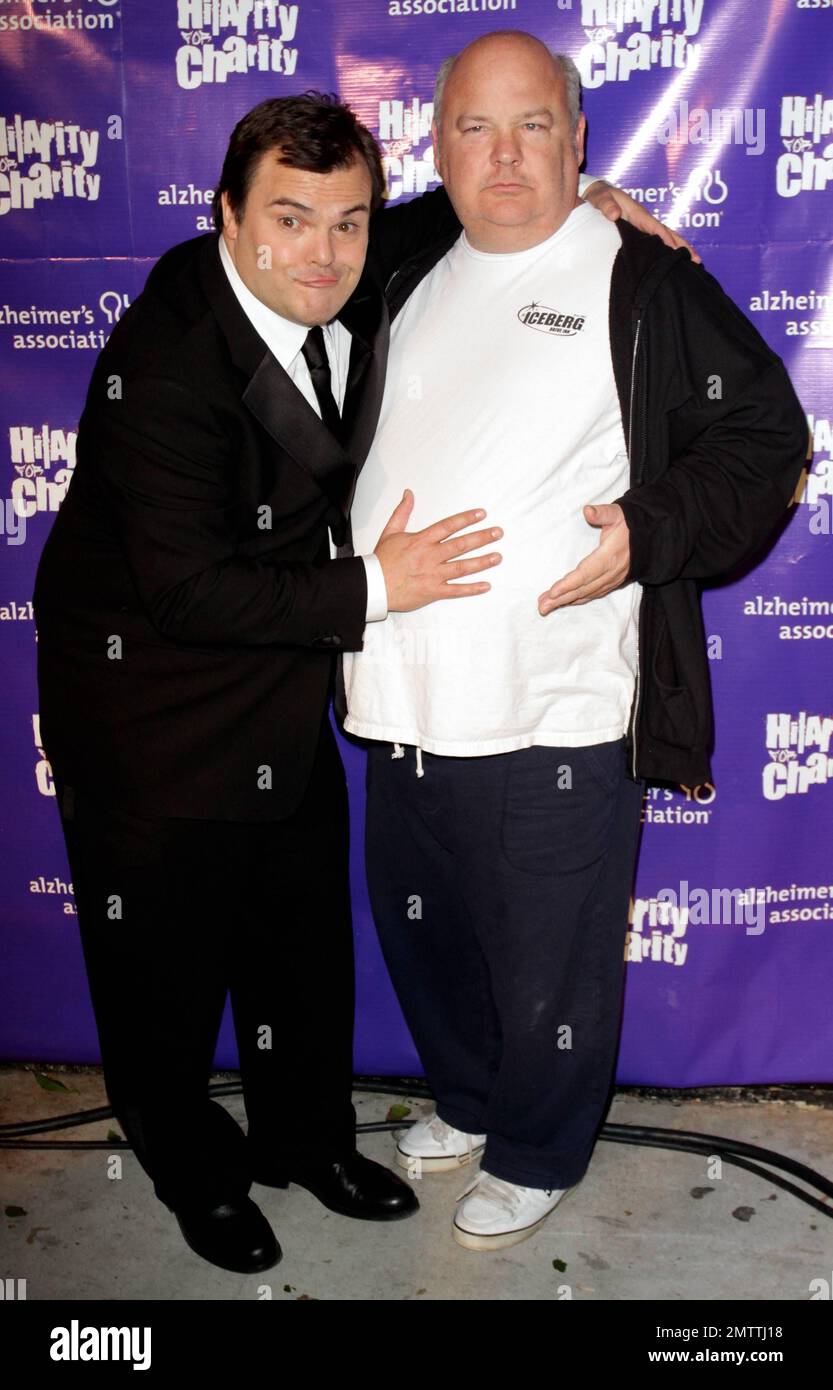 Los Angeles, California, USA. 18th Sep, 2018. Actor Jack Black, right,  poses with Kyle Gass during his star ceremony on the Hollywood Walk of Fame  Star where he was the recipient of