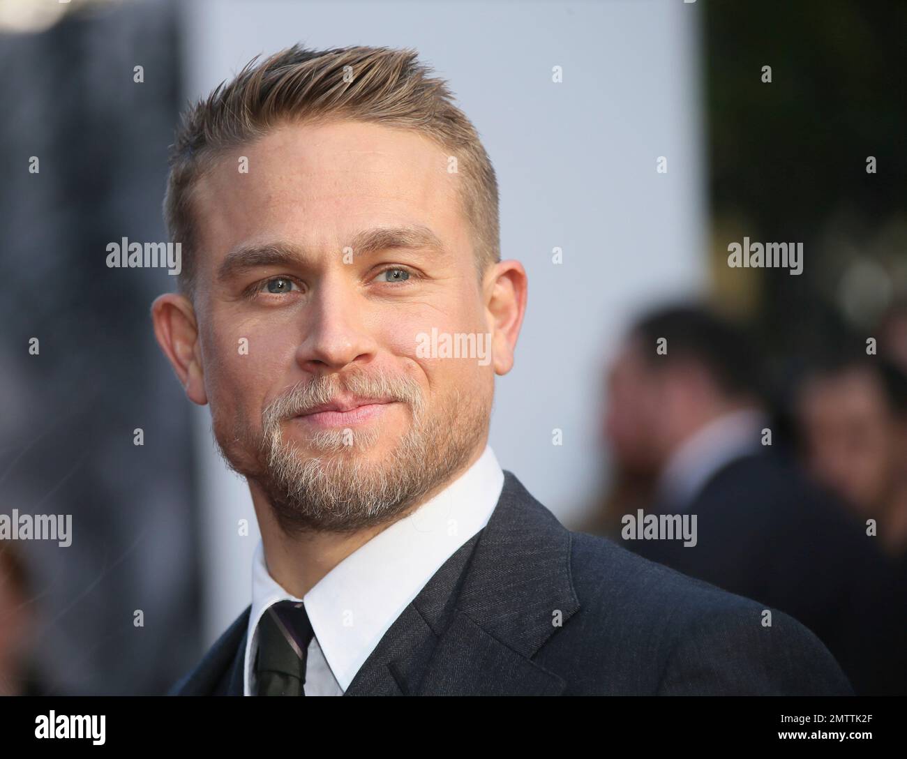 Actor Charlie Hunnam poses for photographers upon arrival at the ...