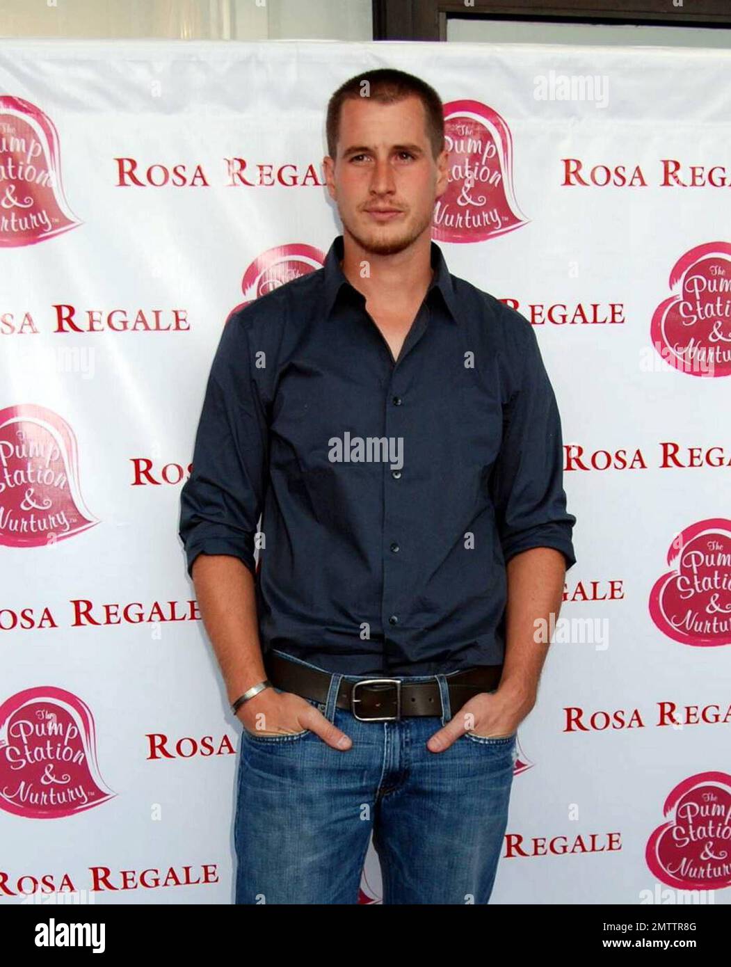 Actor Brendan Fehr arriving with his camera shy wife Jennifer at The Pump House to meet "The