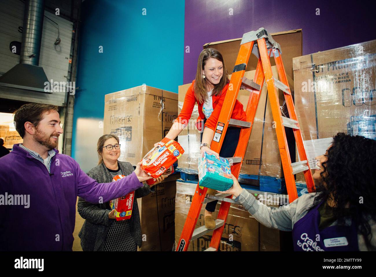 IMAGE DISTRIBUTED FOR HUGGIES Cradles to Crayons, a Chicago non