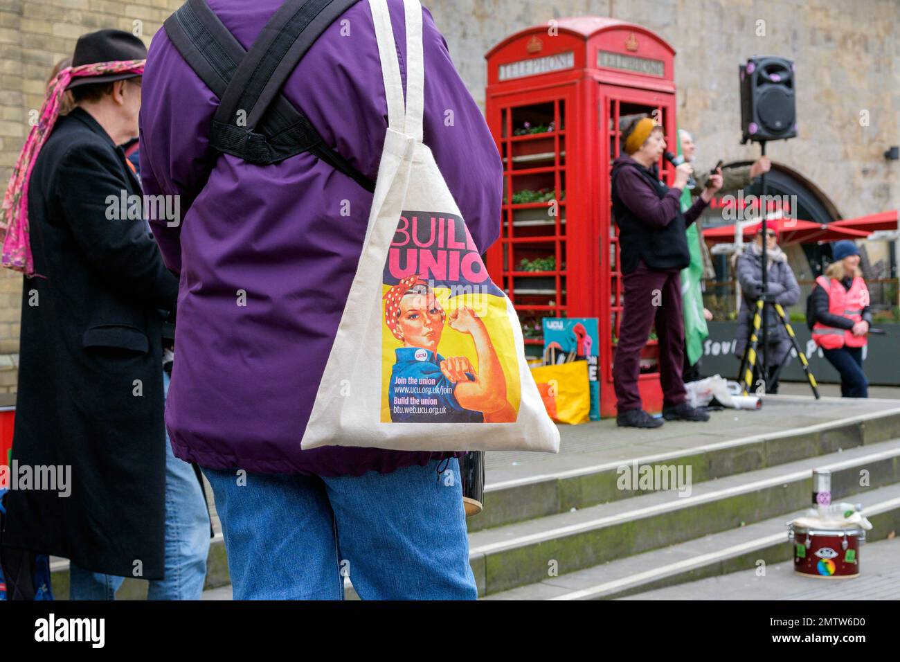 Bath, UK. 1st Feb, 2023. As hundreds of thousands of workers take part