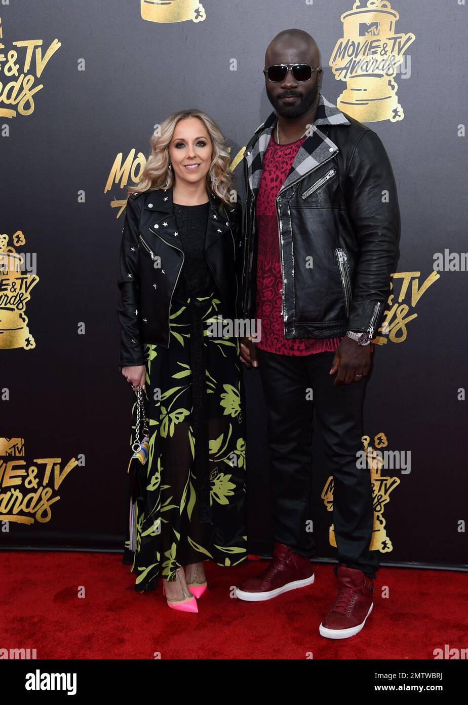 Iva Colter, left, and Mike Colter arrive at the MTV Movie and TV Awards