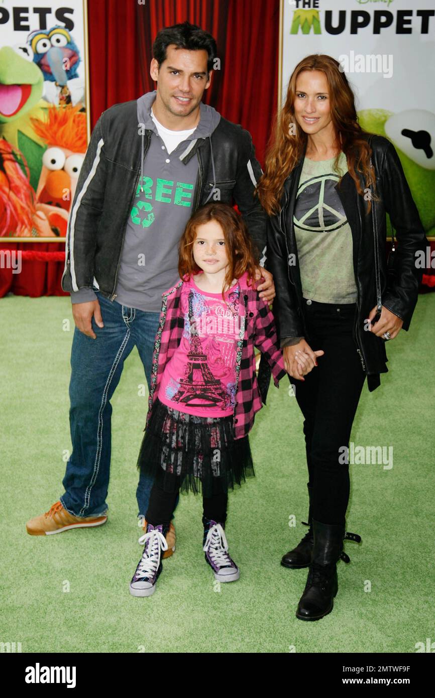 Cristian de la Fuente wife Angelica Castro and daughter Laura at the