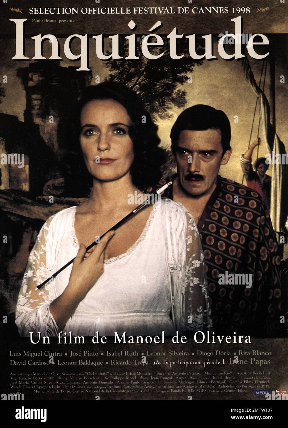 Inquietude  Year : 1998 Portugal / France Director : Manoel de Oliveira Leonor Silveira, Diogo Dória French poster Stock Photo
