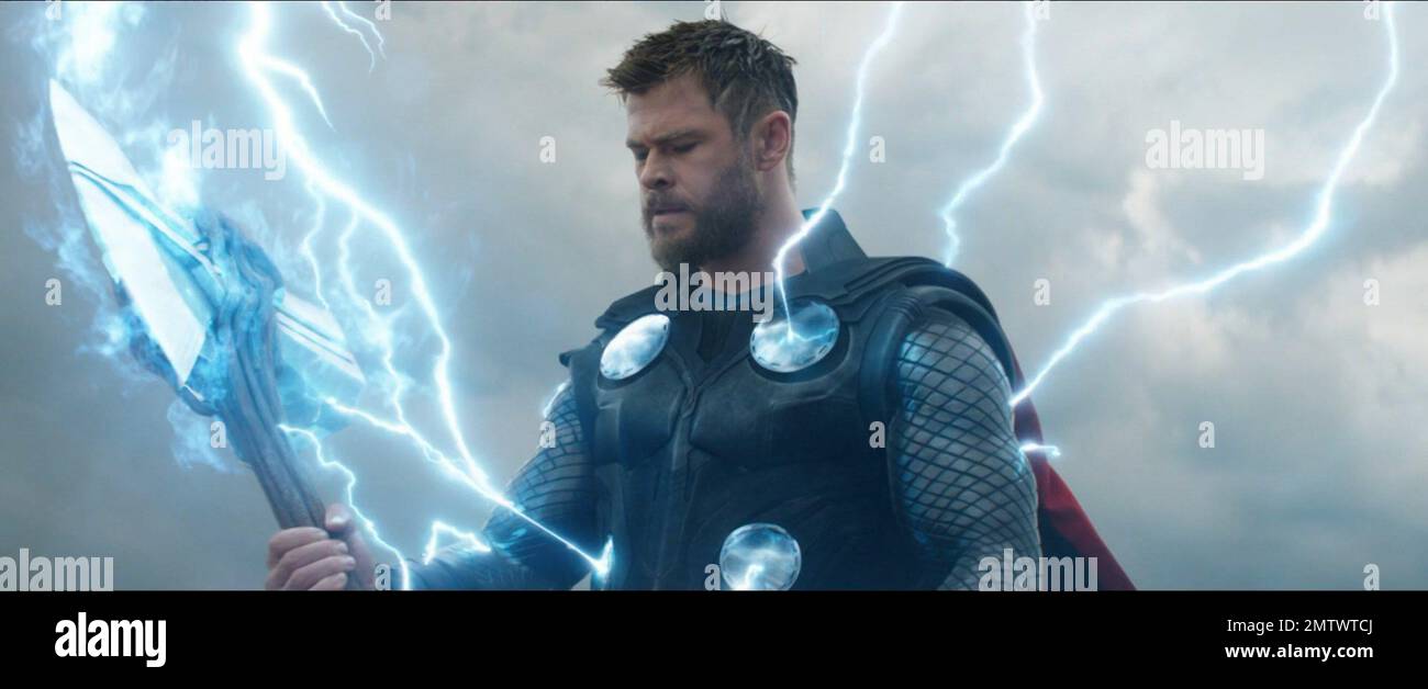 Avengers: Endgame Year : 2019 USA Director : Anthony Russo, Joe Russo Chris Hemsworth Stock Photo