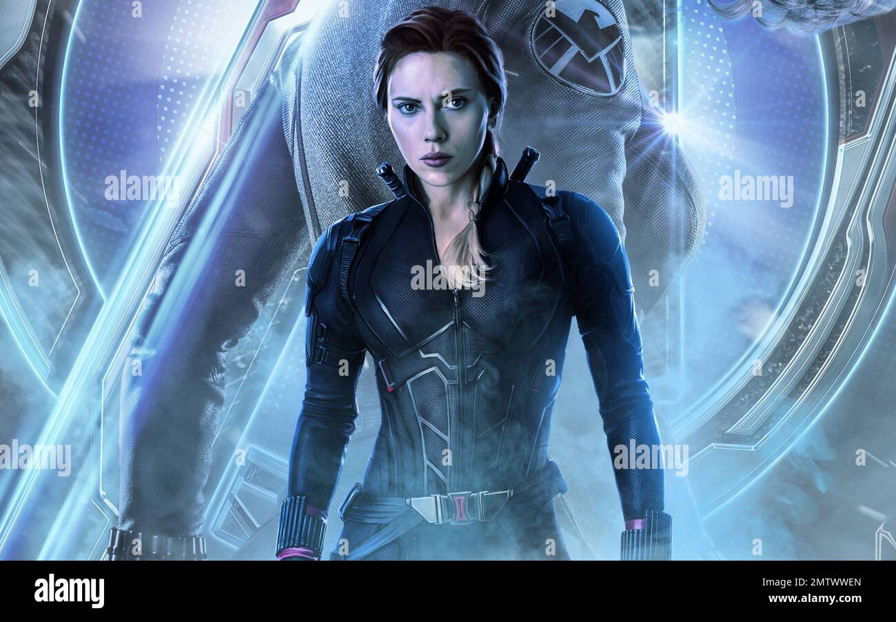 Avengers: Endgame Year : 2019 USA Director : Anthony Russo, Joe Russo Scarlett Johansson Poster (Key Art) Stock Photo