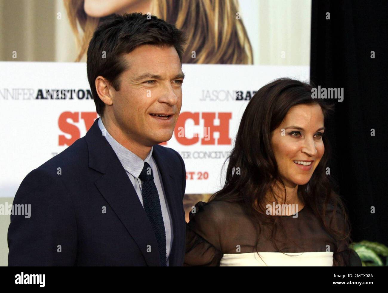 Jason Bateman and wife Amanda Anka at the premiere of 'The Switch' at the Arclight Theatre in Hollywood, CA. 8/16/10. Stock Photo