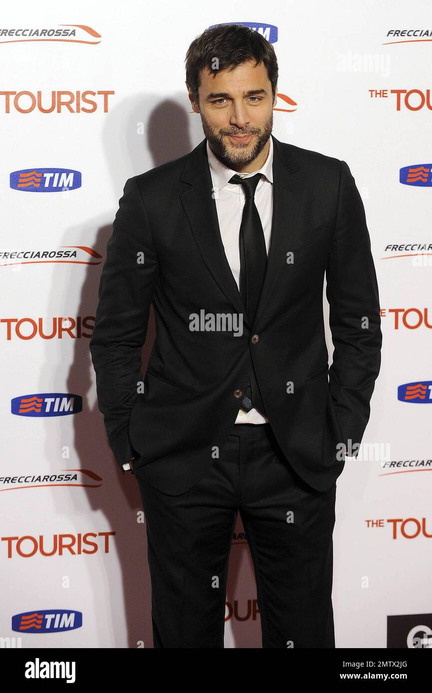 Daniele Pecci at the premiere of 'The Tourist' in Rome, Italy. 12/15/10. Stock Photo