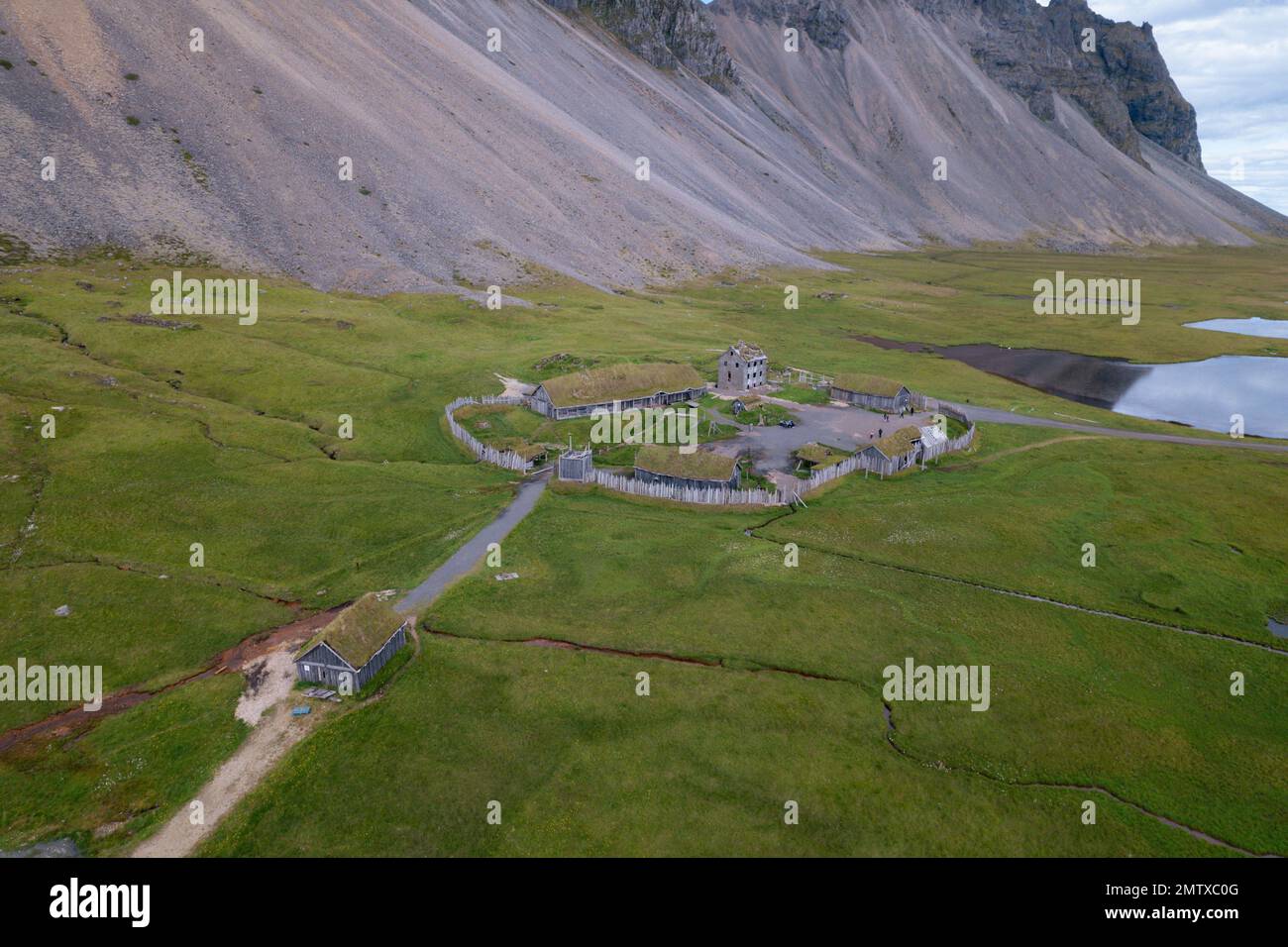 Viking Village Movie Film Set in Iceland Stock Photo Alamy